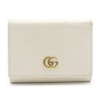 Gucci Marmont Compact Wallet White Leather