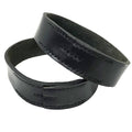 Hermes Poultur Bracelet Double Set Bangle Leather Black