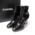 Chanel Booties 37 C 16c CC Logo CC Enamel Short Boots