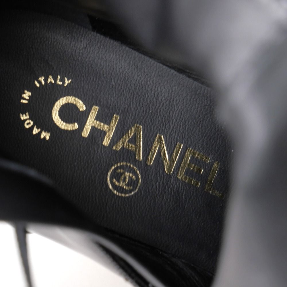 Chanel Booties 37 C 16c CC Logo CC Enamel Short Boots — view 8