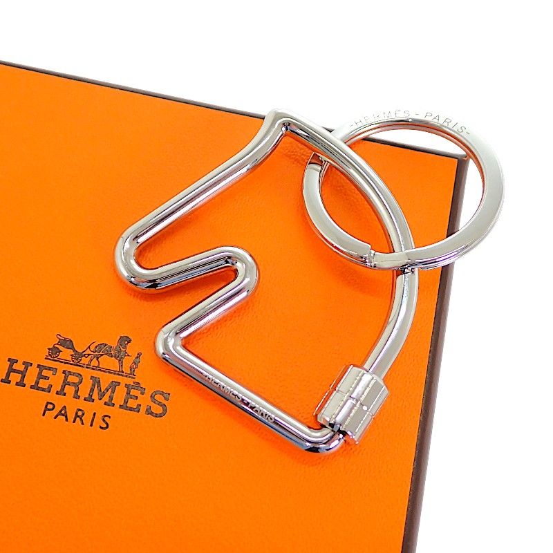 Hermes Cheval Key Ring Key Holder Metal