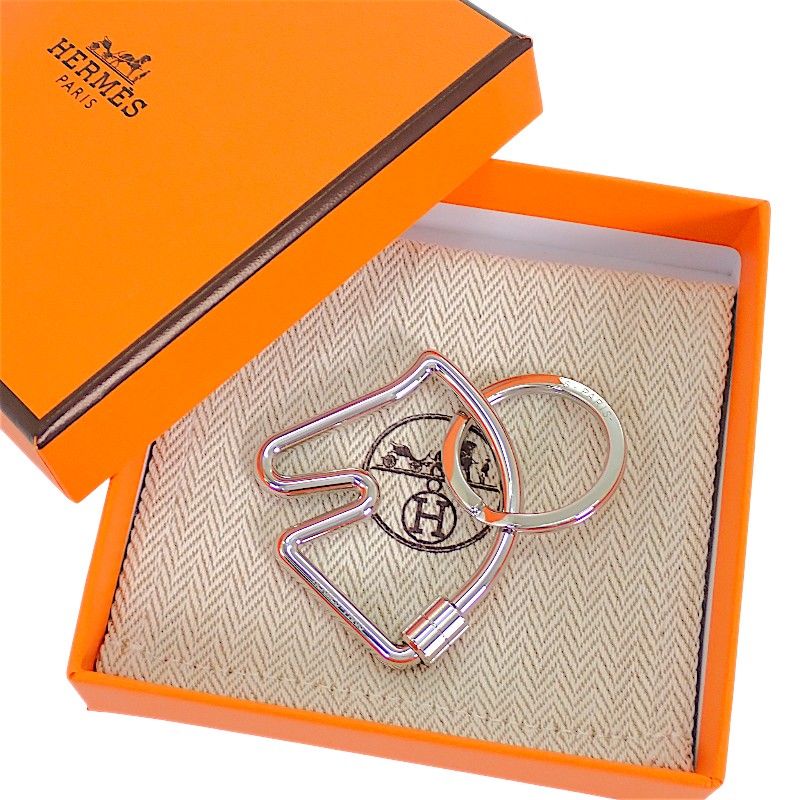 Hermes Cheval Key Ring Key Holder Metal — view 9