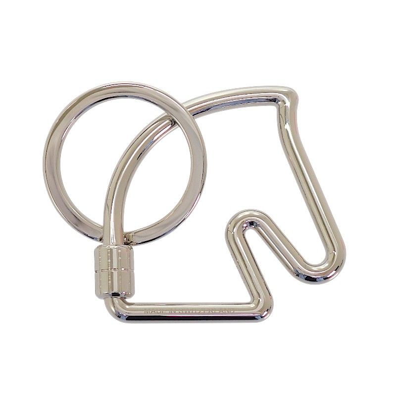 Hermes Cheval Key Ring Key Holder Metal — view 3