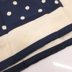 Dior Scarf Pocket Square Navy Multicolor Floral Pattern Polka Dot SX — view 9