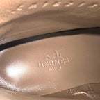 Hermes Short Boots Shoes Leather Kelly Calfskin Black — view 9