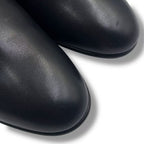 Hermes Short Boots Shoes Leather Kelly Calfskin Black — view 6
