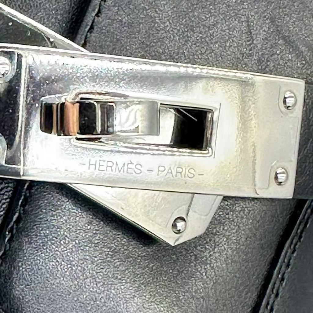 Hermes Short Boots Shoes Leather Kelly Calfskin Black — view 8
