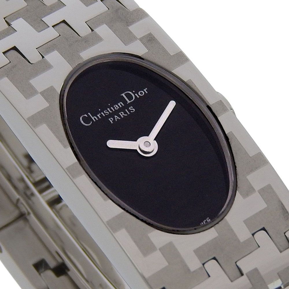 Dior Maris Stainless Steel Quartz Analog Display Black Dial Watch — view 3