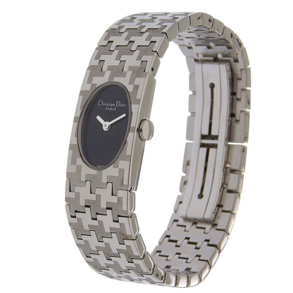 Dior Maris Stainless Steel Quartz Analog Display Black Dial Watch — view 2
