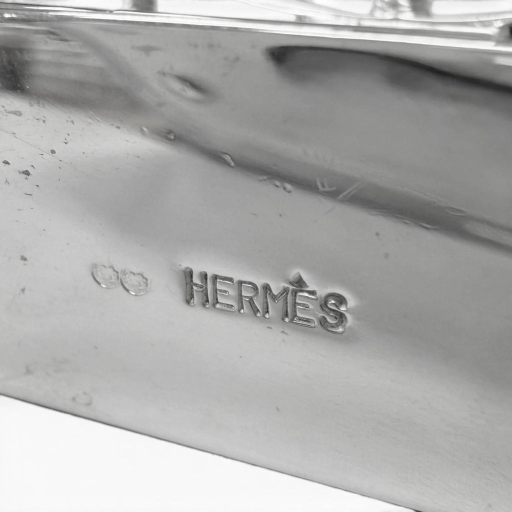 Hermes Vintage Kelly Bag Motif Pirkes Pendant Charm Silver — view 6