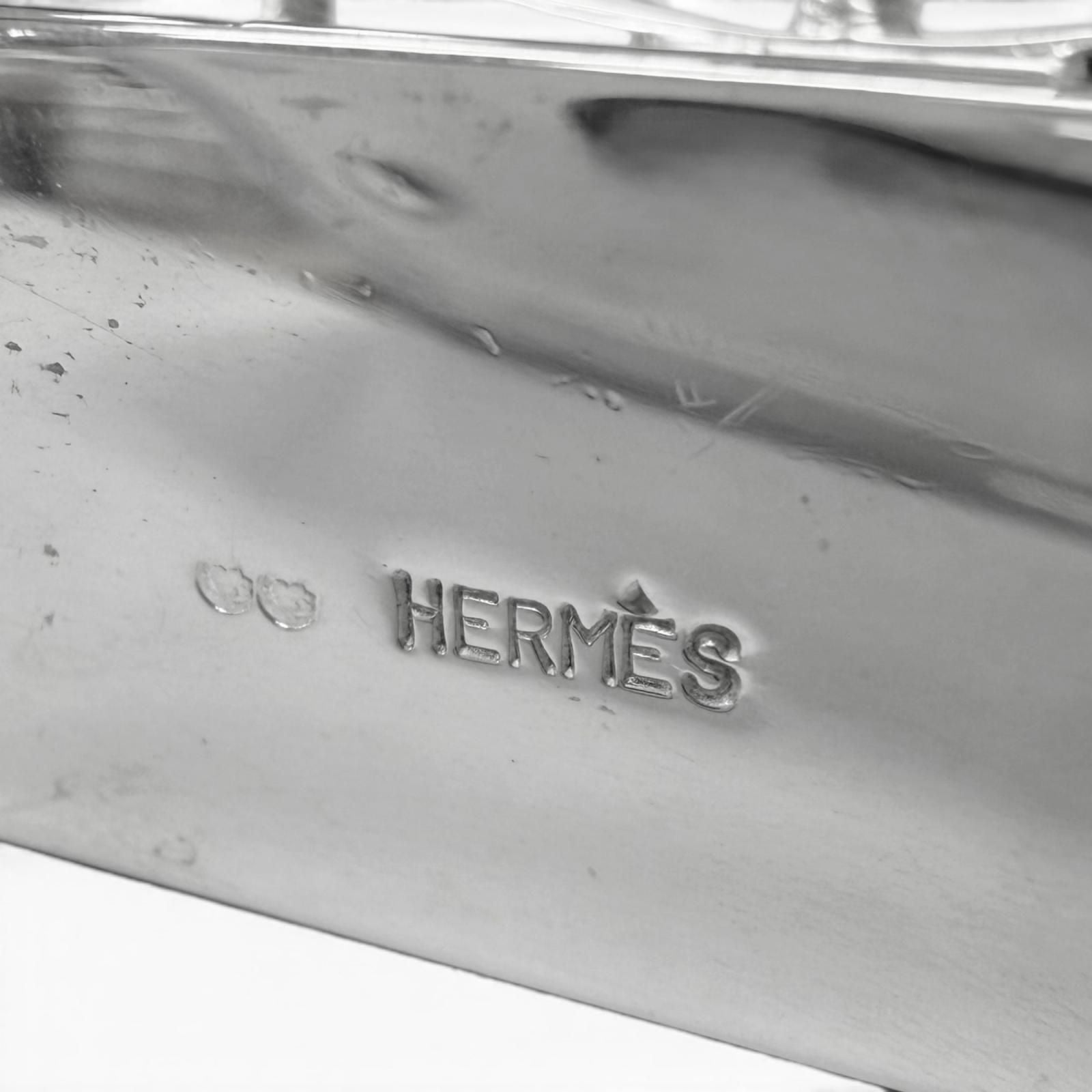 Hermes Vintage Kelly Bag Motif Pirkes Pendant Charm Silver — view 6
