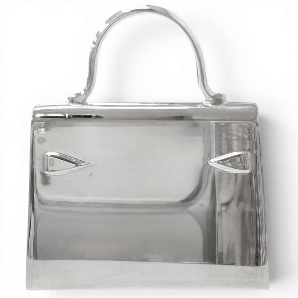 Hermes Vintage Kelly Bag Motif Pirkes Pendant Charm Silver — view 2