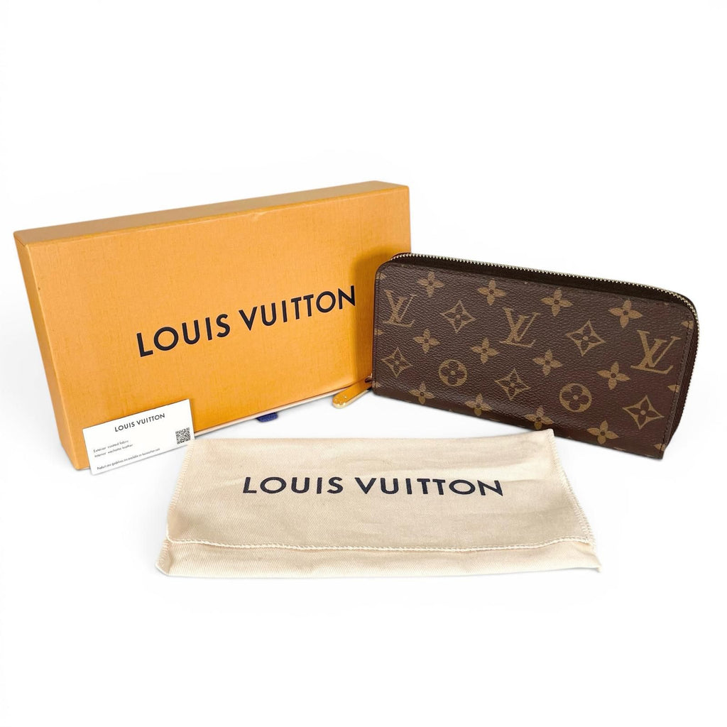Louis Vuitton Zippy Wallet Monogram Canvas Brown French — view 2