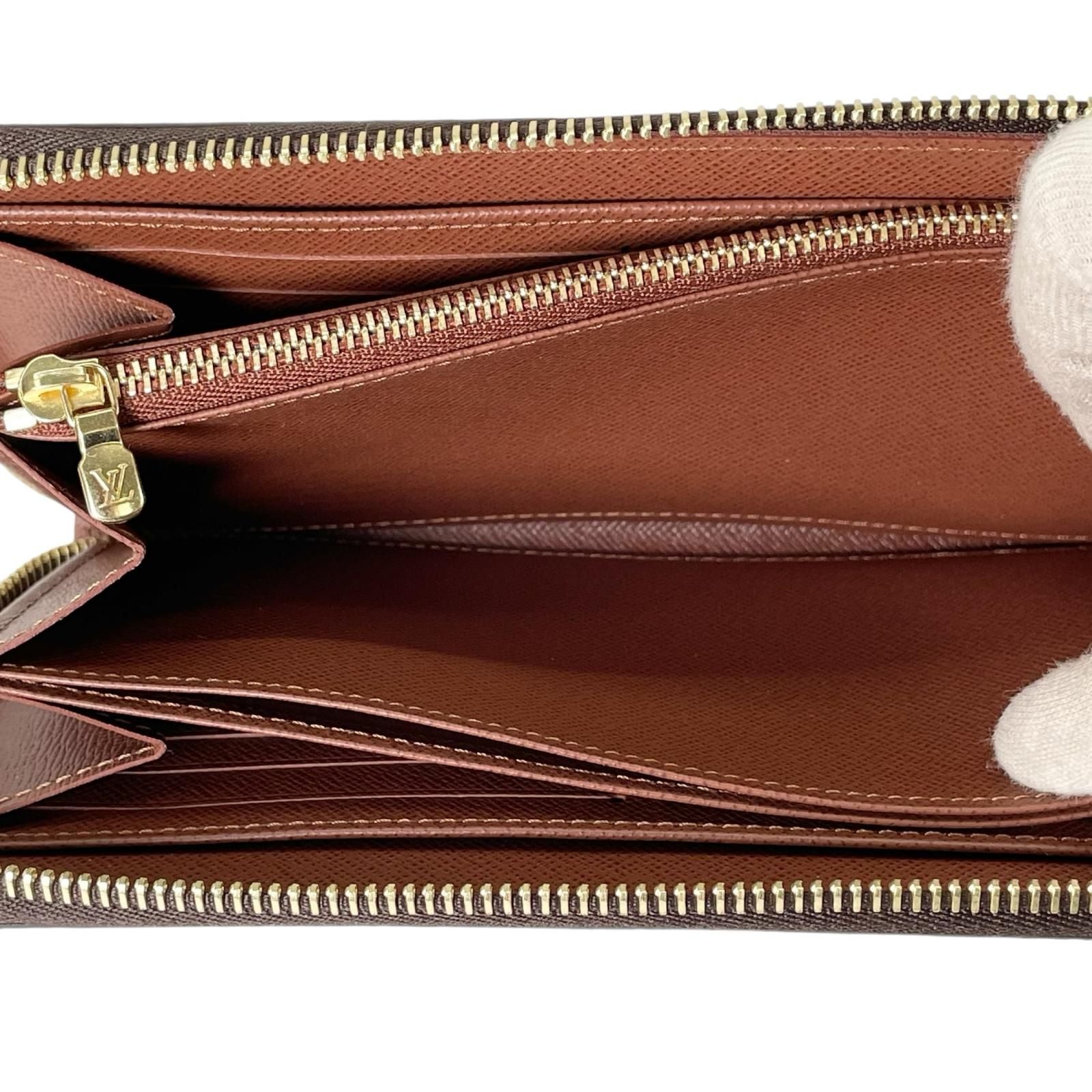 Louis Vuitton Zippy Wallet Monogram Canvas Brown French — view 9