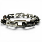 Louis Vuitton Bracelet Monogram Chain Wrist Circumference 19 cm Silver Black — view 2