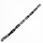 Louis Vuitton Bracelet Monogram Chain Wrist Circumference 19 cm Silver Black — view 4
