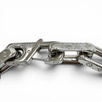 Louis Vuitton Bracelet Monogram Chain Wrist Circumference 19 cm Silver Black — view 6