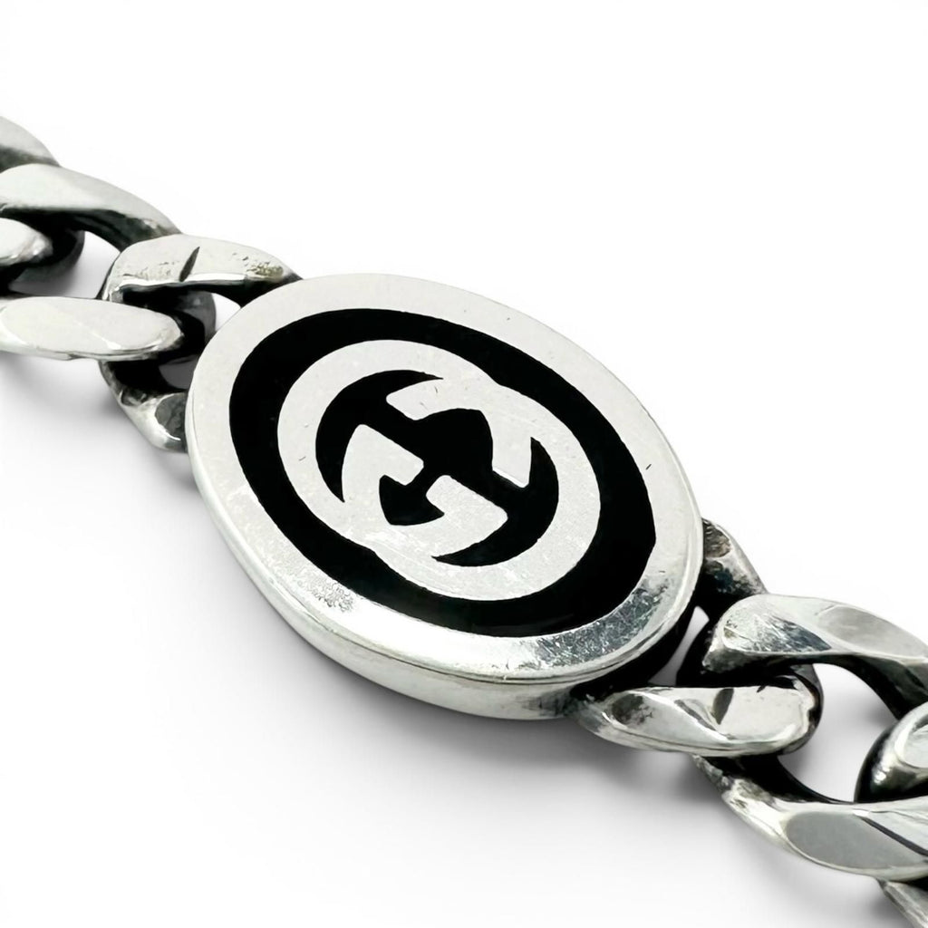 Gucci Interlocking Chain Bracelet Silver 17 cm — view 6