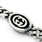 Gucci Interlocking Chain Bracelet Silver 17 cm — view 6