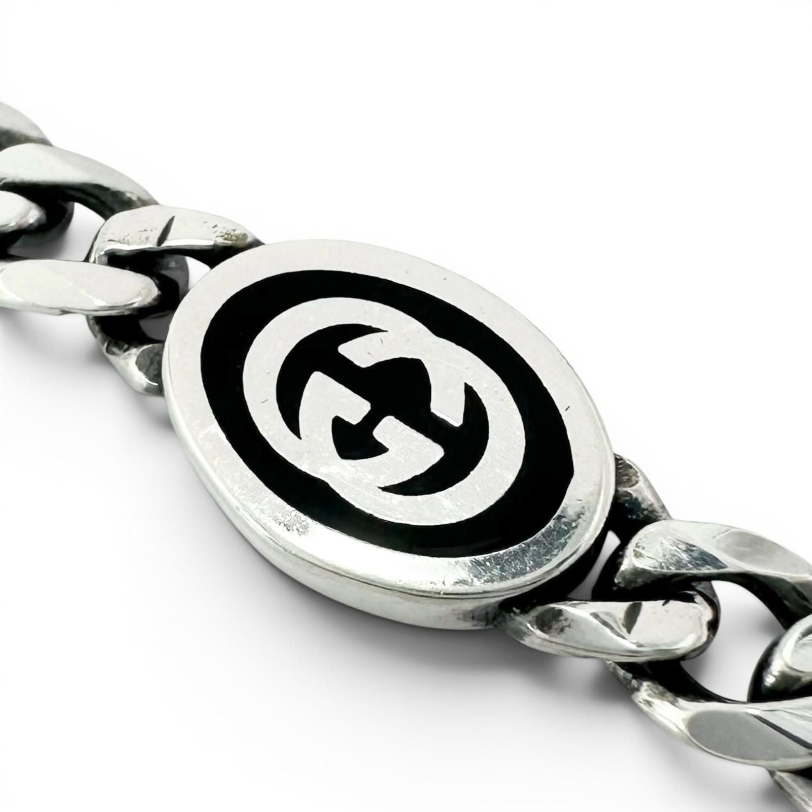 Gucci Interlocking Chain Bracelet Silver 17 cm — view 6
