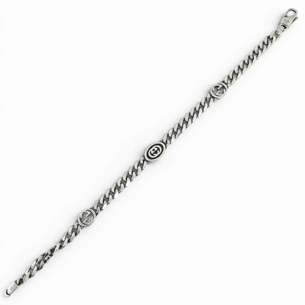 Gucci Interlocking Chain Bracelet Silver 17 cm — view 5
