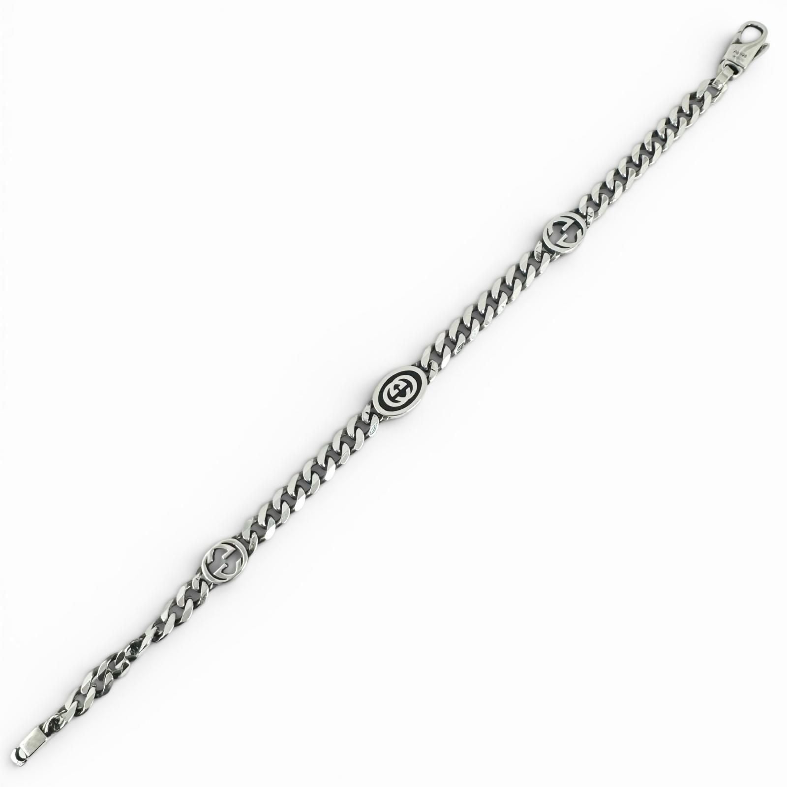 Gucci Interlocking Chain Bracelet Silver 17 cm — view 5