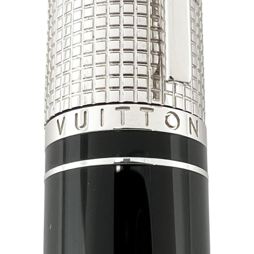 Louis Vuitton Dog Lacquer Twist Ballpoint Pen Black Silver — view 6