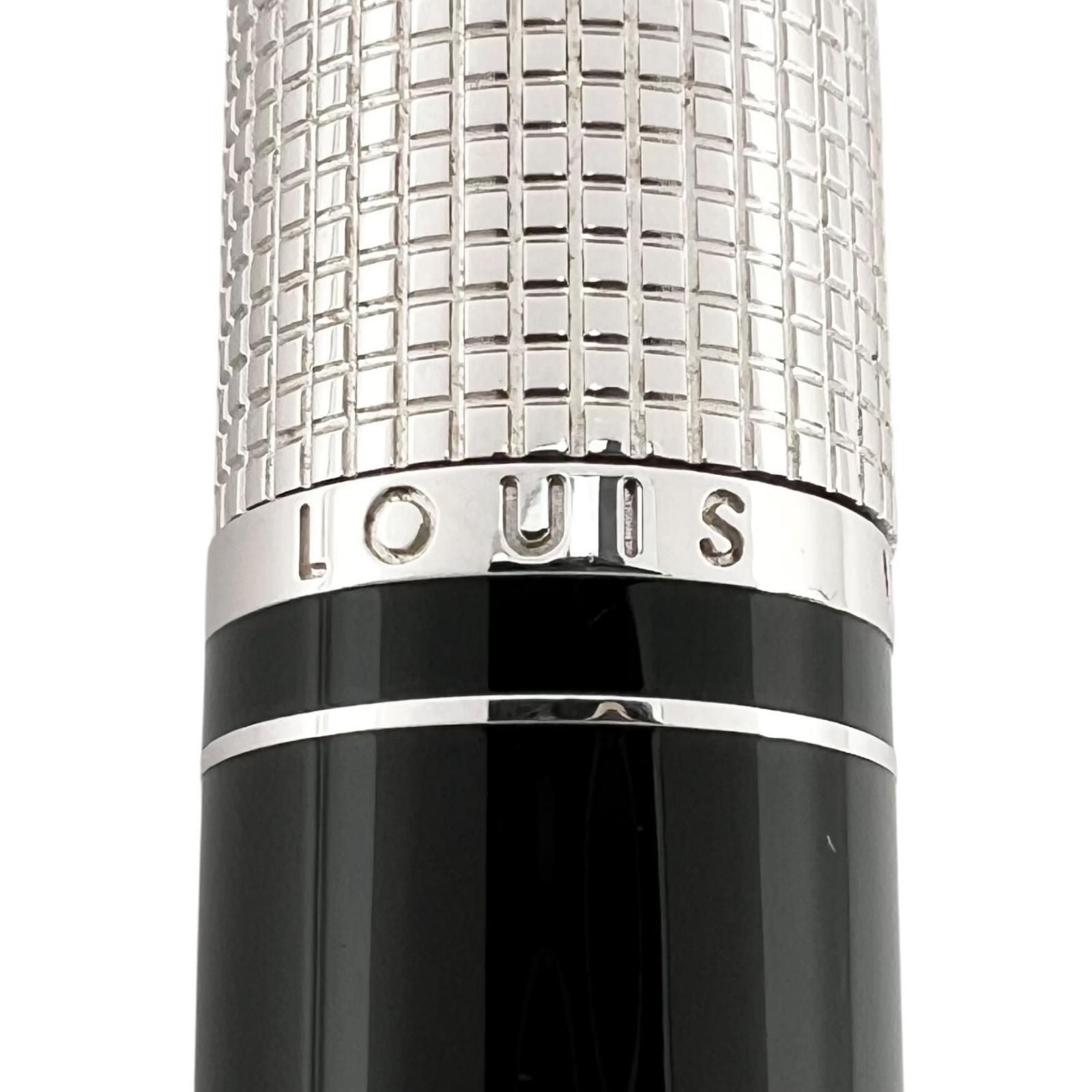 Louis Vuitton Dog Lacquer Twist Ballpoint Pen Black Silver — view 5