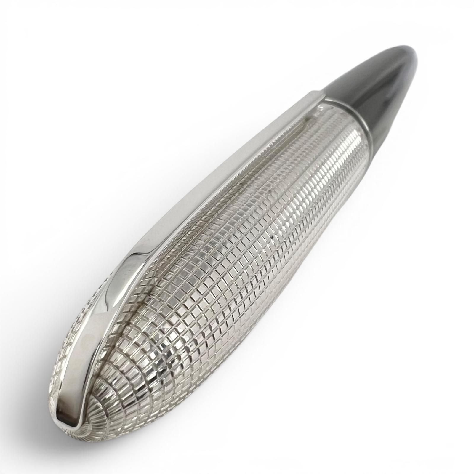Louis Vuitton Dog Lacquer Twist Ballpoint Pen Black Silver — view 3