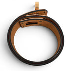 Hermes Kelly Double Tour Chevre Gold Bracelet Pink T2 — view 4