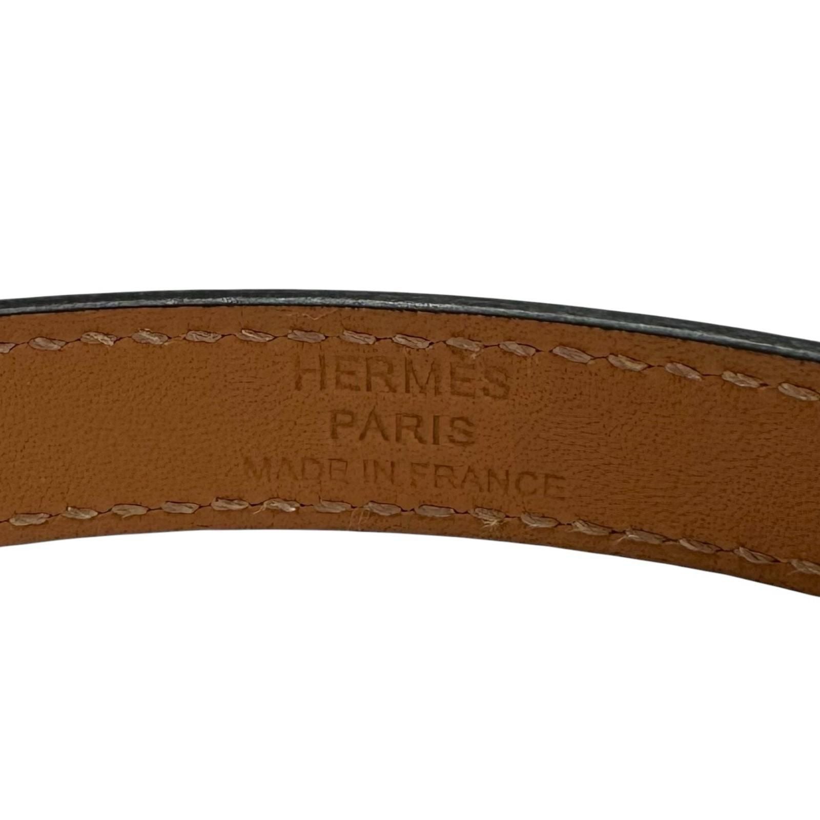 Hermes Kelly Double Tour Chevre Gold Bracelet Pink T2 — view 8