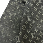Louis Vuitton Etole Monogram Silk Blend Large Shawl Scarf Black — view 4