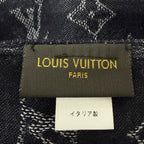 Louis Vuitton Etole Monogram Silk Blend Large Shawl Scarf Black — view 6