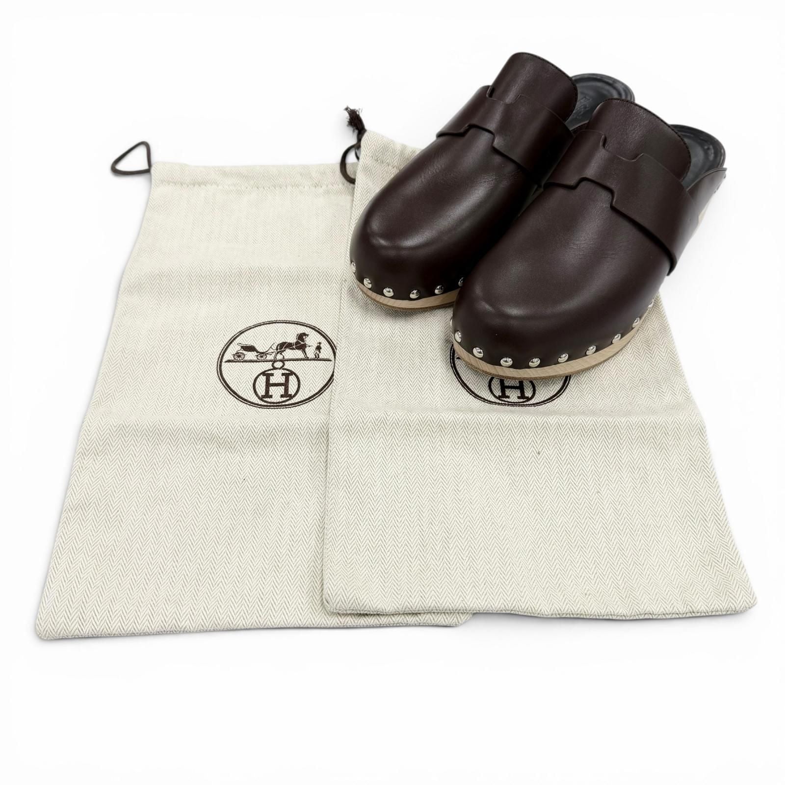 Hermes Karya Sabo Silver Sandal — view 2