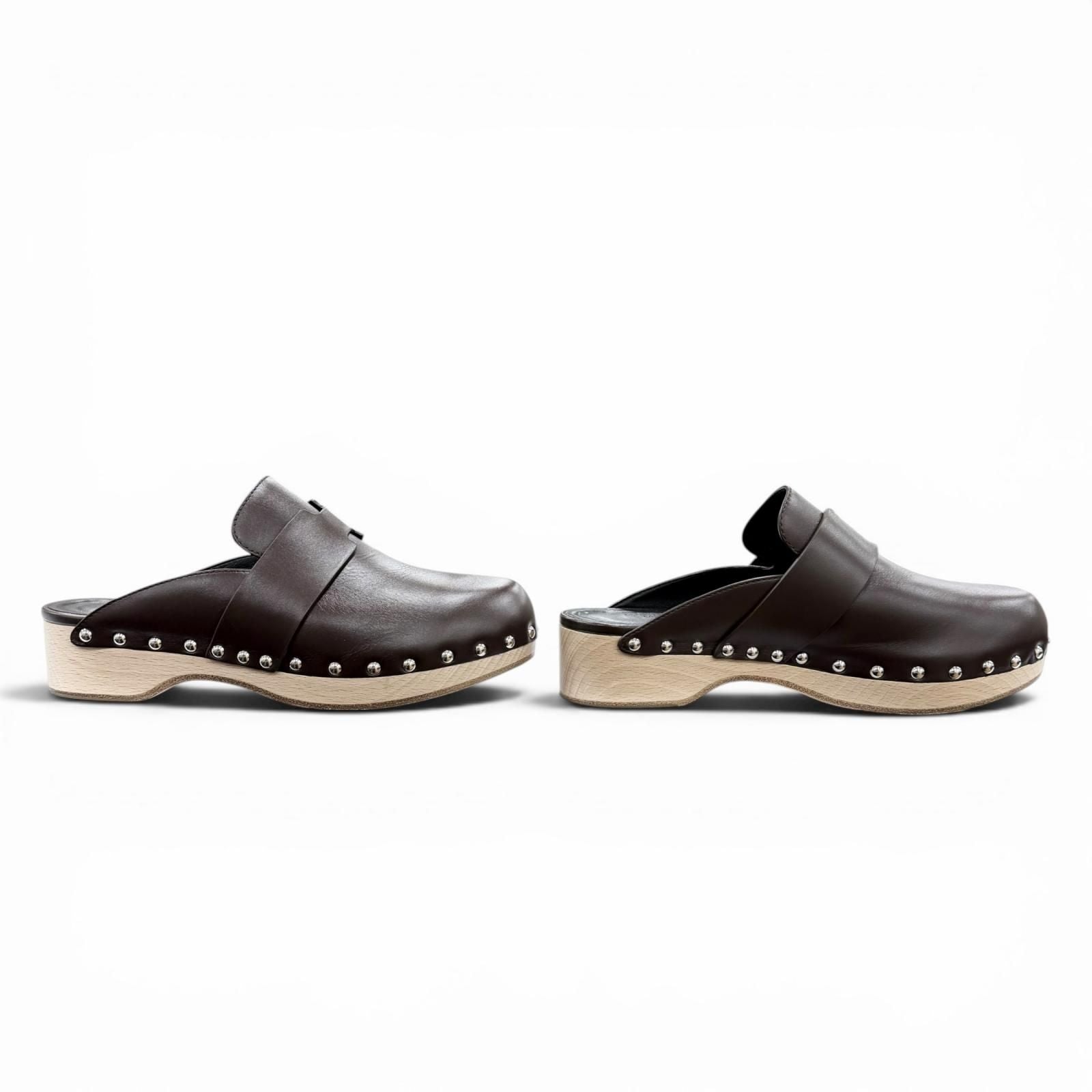 Hermes Karya Sabo Silver Sandal — view 4