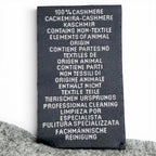 Hermes Velki Love Cashmere Logo Leather Patch Large Shawl Scarf Gray — view 8