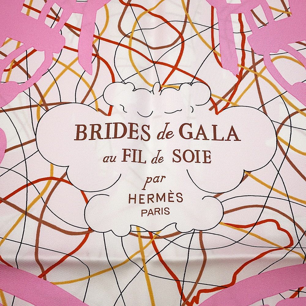 Hermes Scarf Carre 90 Brides de Gala Au Fil de Soie Silk — view 2