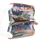 Hermes Coin Case Azap Compact Silk in Gold Cassis Silver Epsom — view 4