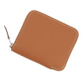 Hermes Coin Case Azap Compact Silk in Gold Cassis Silver Epsom