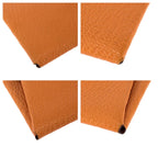 Hermes Bastia Orange Silver Chevre Coin Purse — view 4