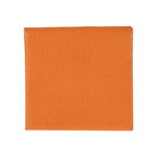 Hermes Bastia Orange Silver Chevre Coin Purse