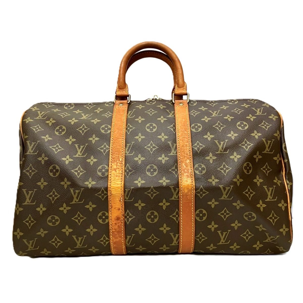 Louis Vuitton Keepall 45 Monogram Boston Bag Canvas