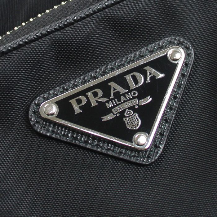 Prada Tessuto Shoulder Bag Black — view 5