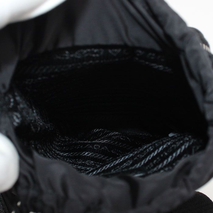 Prada Tessuto Shoulder Bag Black — view 4