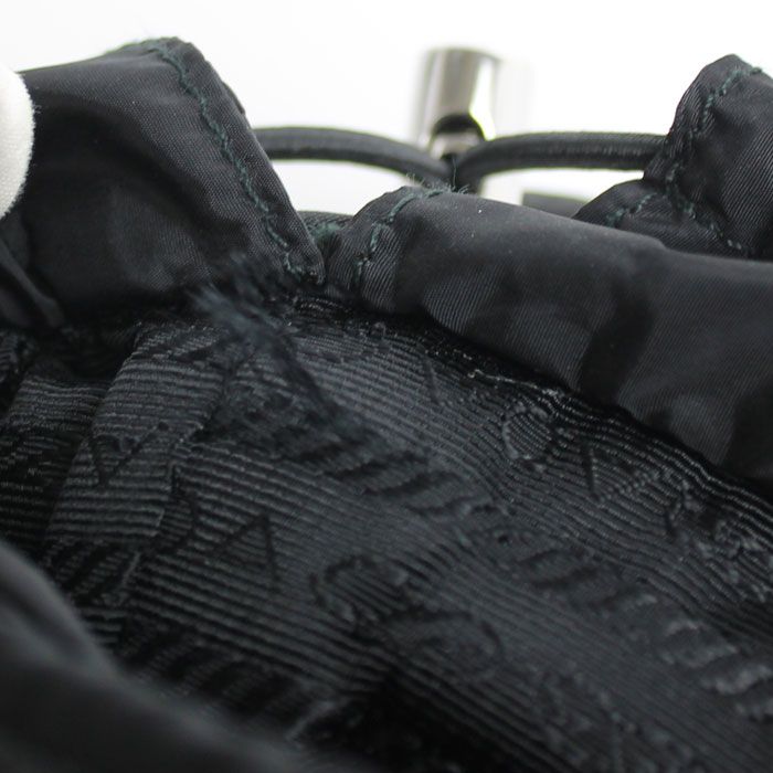 Prada Tessuto Shoulder Bag Black — view 8