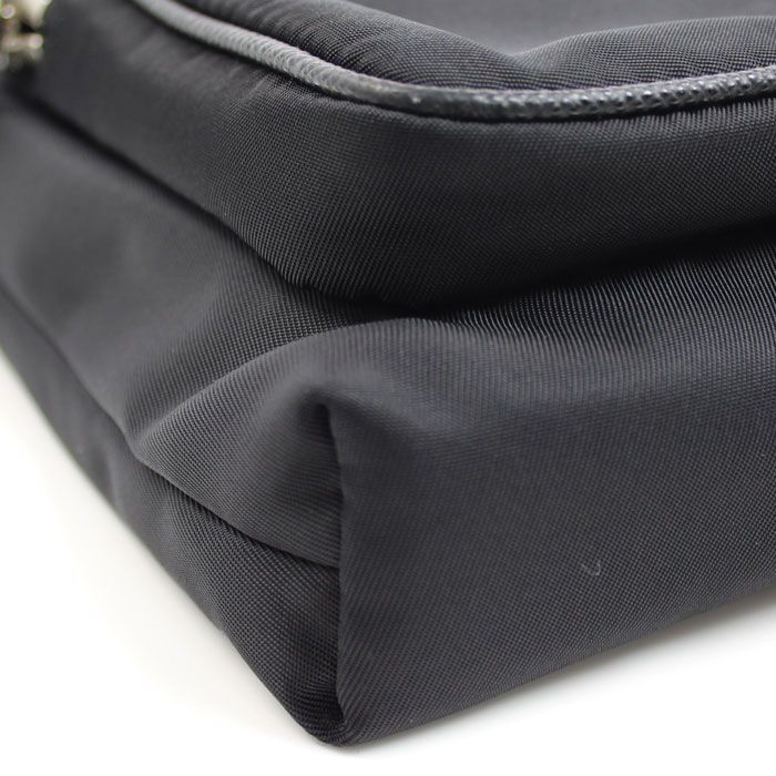 Prada Tessuto Shoulder Bag Black — view 6