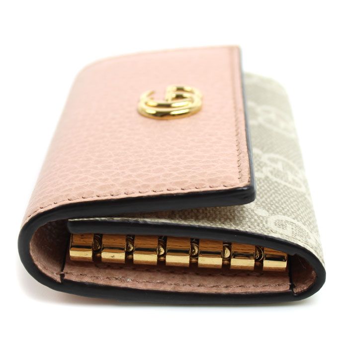 Gucci Double Bicolor Key Case Dusty Pink Key Holder — view 3