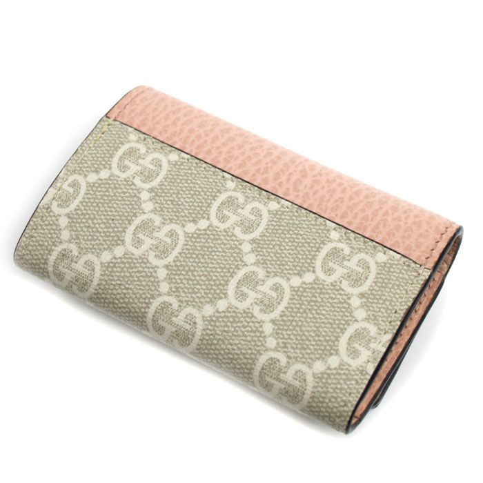 Gucci Double Bicolor Key Case Dusty Pink Key Holder — view 2