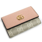 Gucci Double Bicolor Key Case Dusty Pink Key Holder