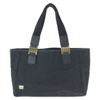 Gucci Horsebit Black Gold GG Canvas Leather Tote